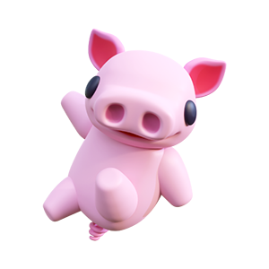 Squeaks The Pig pet